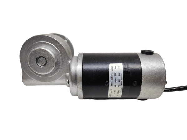 Worm Geared DC Motor 12V to 180V DC 1/20 HP Industrial Gearbox Flange Mounting - RPM Range 25 to 400