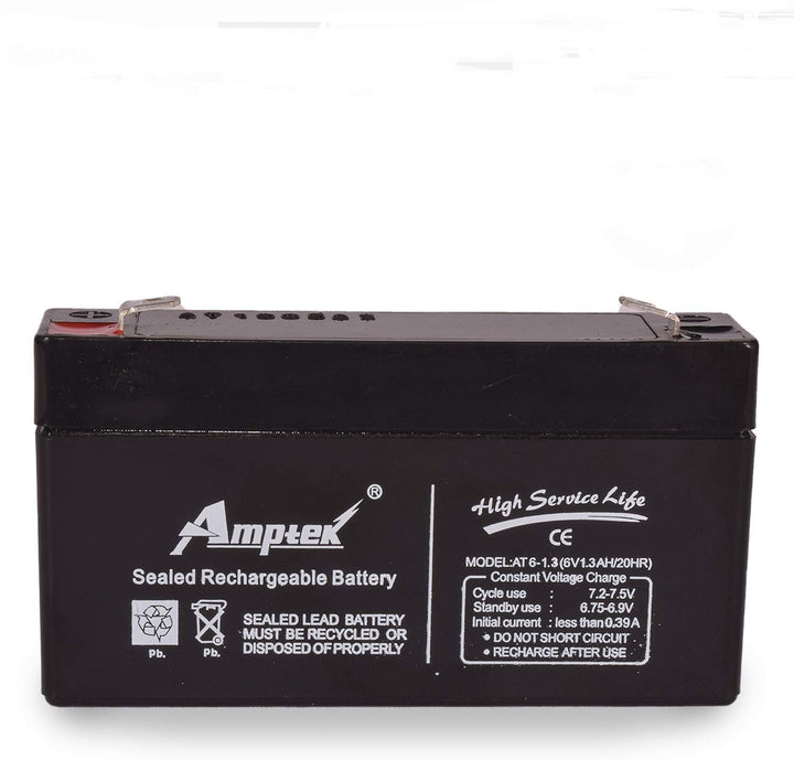 Agnes Amptek 6V 1.3AH / 20HR Sealed Rechargeable Battery - Robodo