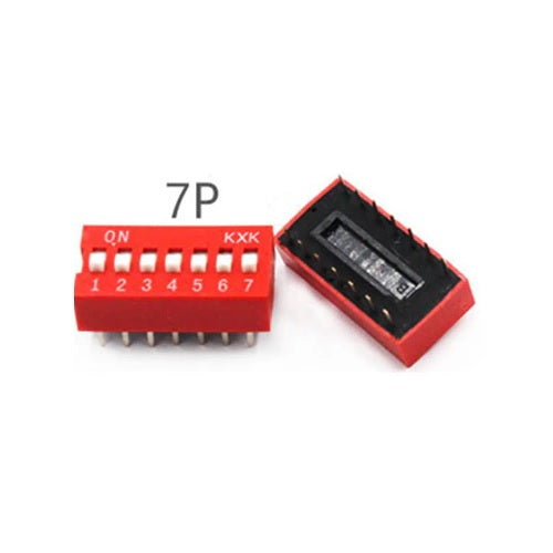 7-Pin Flat Dial switch 2.54mm - Robodo