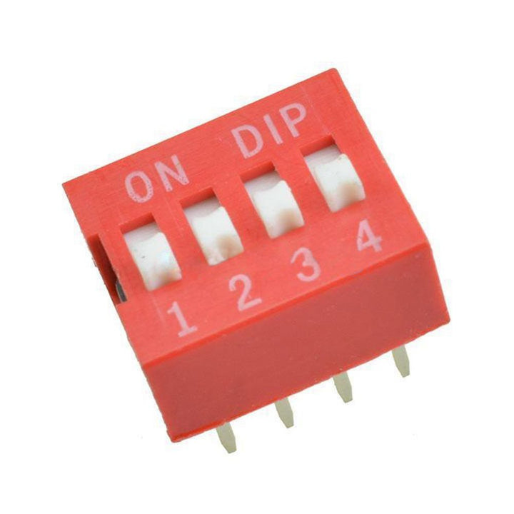 4 Way Slide Switch 2.54mm Pitch (Pack of 3) - Robodo