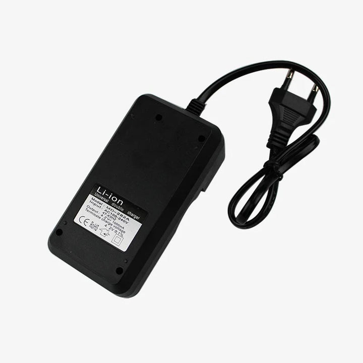 Ac 110V 220V Dual Charger for 18650 3.7V Rechargeable Li-Ion Battery Eu - Robodo