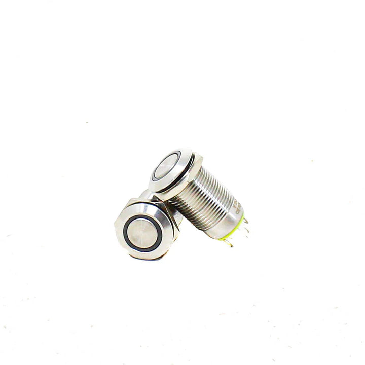 RED 12 mm 220 V Momentary Metal Switch - Robodo