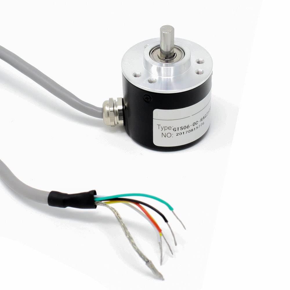 2500 PPR Solid Shaft ABZ 3-Phase 5-24V Incremental Photoelectric Rotary ...