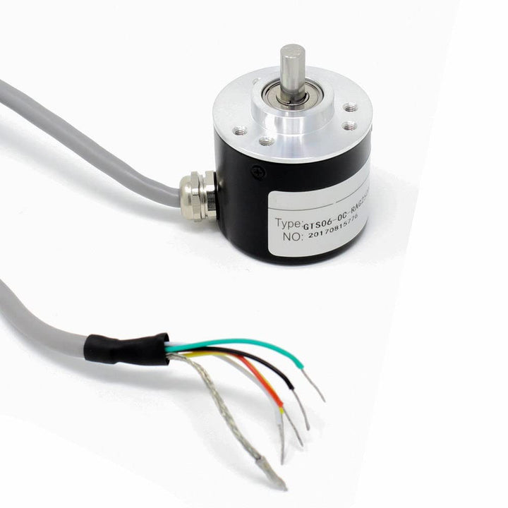 2500 PPR Solid Shaft ABZ 3-Phase 5-24V Incremental Photoelectric Rotary Encoder - Robodo