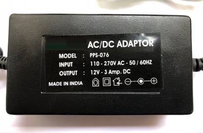 12V 3A 36W TT ADAPTER (WITH POWER CORD) 36 Adapter  (Power Cord Included) - Robodo