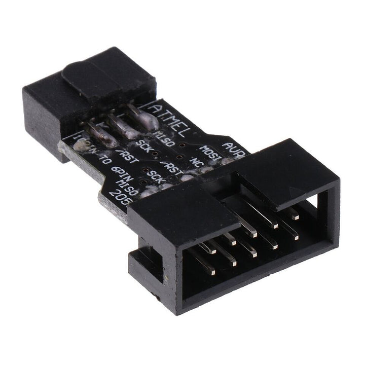AVR-ISP 10Pin to 6pin Adapter PCB for USBASP Programmer