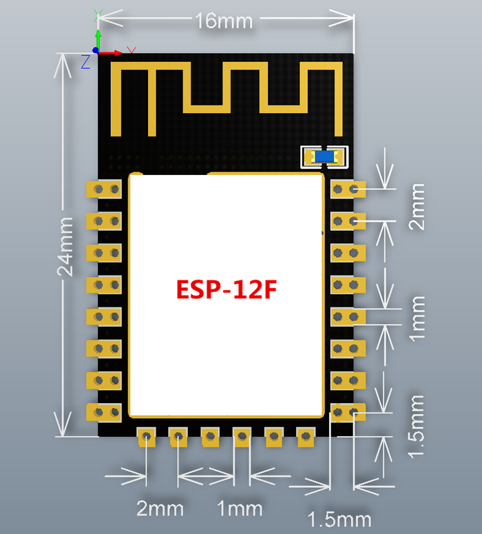 ESP-12F ESP8266 Wifi Module AP & Station Remote Serial Wireless IoT Board