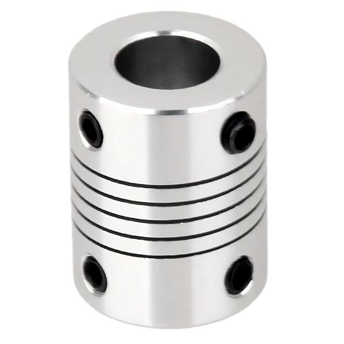 5mm to 8mm Flexible Couplings 25mm Length 19mm Diameter Shaft Couplings for 3D Printer and CNC Machine.