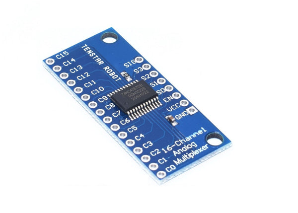 CD74HC4067 High Speed CMOS 16-Channel Analog/Digital Multiplexer Breakout Module