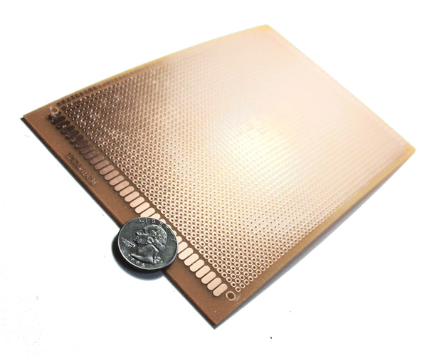 2 Pieces General Purpose / Perforated PCB Boards 12 x 18 cm. ( Perfboard )