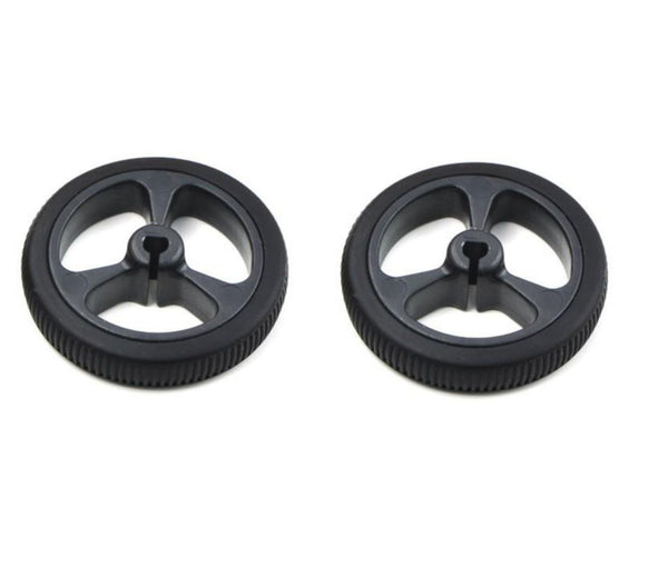 2pcs x Small Rubber Wheel for N20 Motor – 34x7 mm Diameter