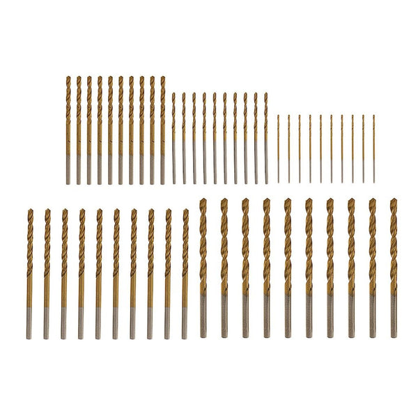 Pack of 50 pcs Standard Metal Hss Twist Drill Bits Straigth Shank