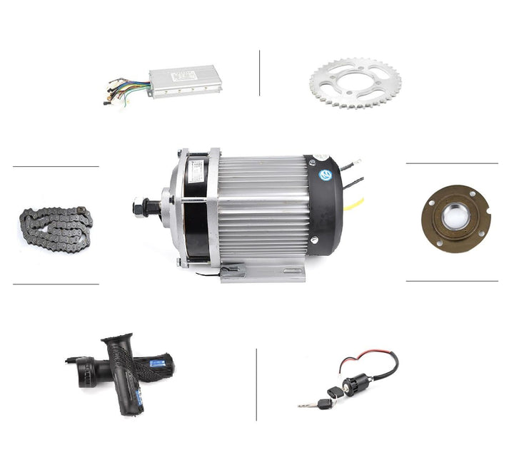 DC 60V 3000W BM1412 brushless motor, electric bicycle kit, DIY E-Tricycle For Medium And Heavy Load E-Tricycle ebike