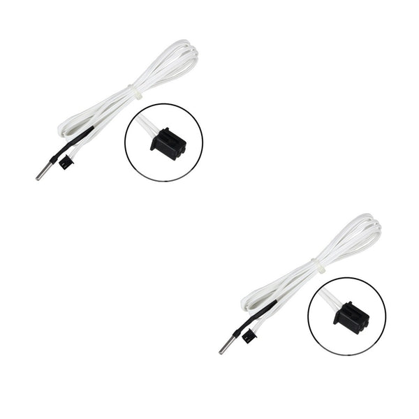 High Temperature NTC 100K Thermistor with 1 Meter Cable (2 pcs).