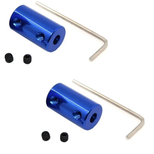 Blue Aluminum Alloy Coupling 5x8MM for 3D Printers and CNC Machines.