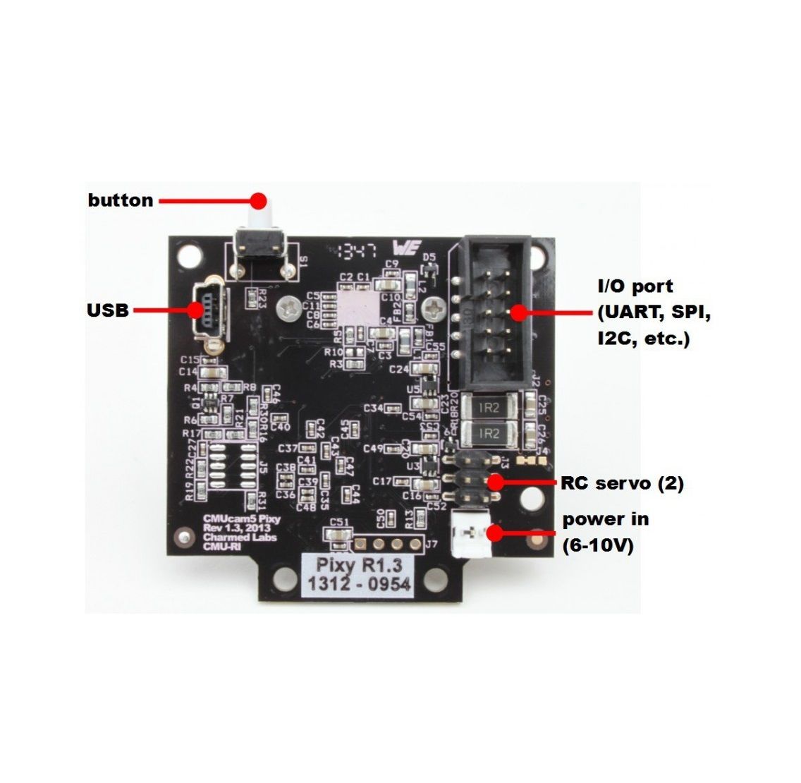 Pixy2 CMUcam5 Smart Vision Sensor - Object Tracking Camera for Arduino ...