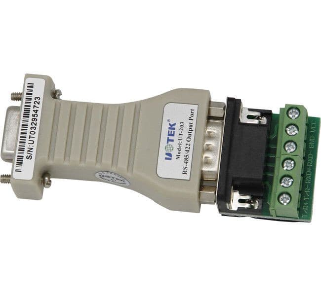 UT-203 Twisted -pair / STP RS232 To RS485 Serial Converter Adapter With Terminal Board