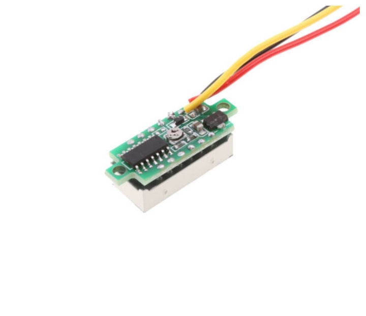 3 Wires 0.28 inch Digital Voltmeter DC 0-100V Red Light LED Panel Voltage Meter