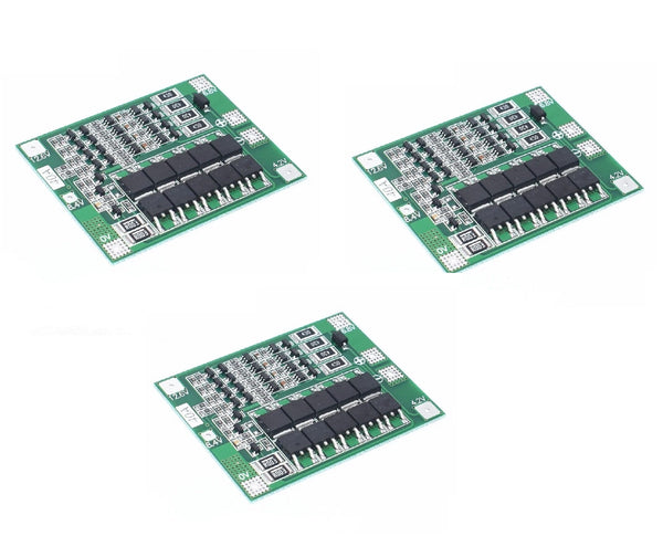 4 Series 40A 18650 Lithium Battery Protection Board 14.8V 16.8V with Balance for Drill Motor Lipo Cell Module Battery Management System BMS (3 Pcs).