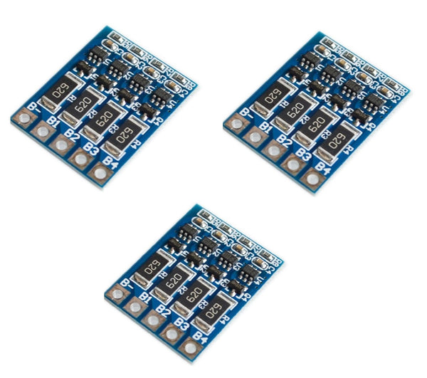 4 Series 14.8V18650 Lithium Battery Equalization Plate,4S16.8V, Polymer Battery Equalization Plate Battery Management System BMS (3 pcs).