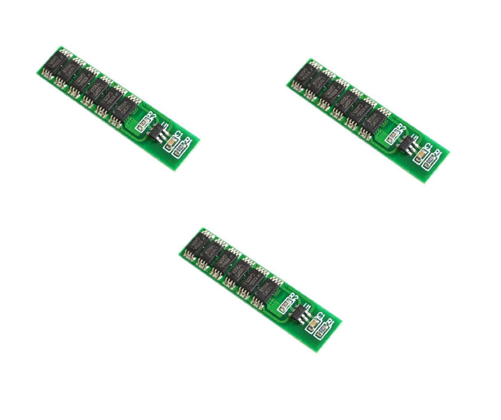 Single string 18650 3.7V Lithium Battery Protection Plate 6MOS, Battery Management System BMS (3 pcs).