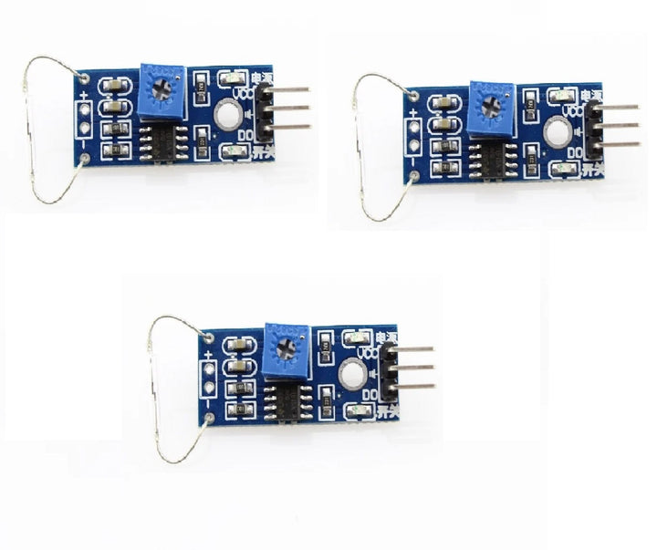 5V Magnetic Reed Switch Sensor | Reed Switch Sensor Module compatible with Arduino - Photocopiers/Washing Machines/Refrigerators/Door(3 pcs).