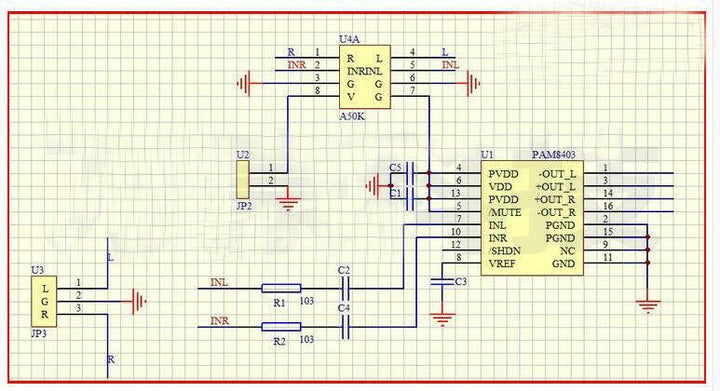 Mini PAM8403 5V 2Channel USB Power Audio Amplifier Board Volume Control HC