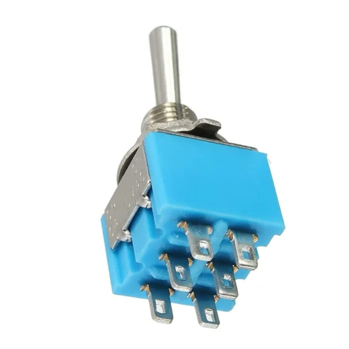 Mini MTS-203 6-Pin DPDT 6A 125VAC Toggle Switch (5 pcs).