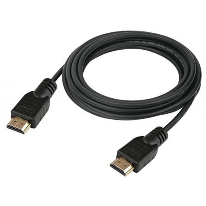 HDMI to HDMI Cable 1.8 Meter Round High-Quality Copper-Clad Steel Black.