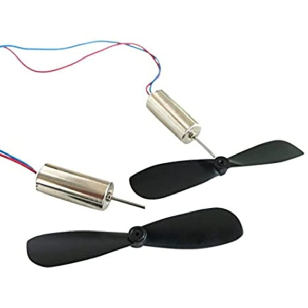 Robodo 2C07020P55 DC 3.7V 7mm x 20mm Magnetic Micro Coreless Motor + Propeller 48000RPM.