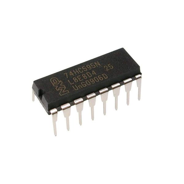 74HC595 8-bit Serial to Parallel Shift Register IC (74595 IC) DIP-16 (pack of 5).