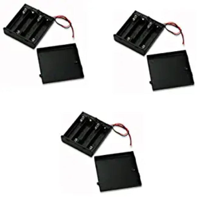 4 x 1.5V AAA battery holder with cover and On/Off Switch (3 pcs).