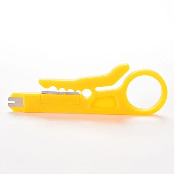 Wire Stripper Flat Nose Cable Cutter with Practical Punch Down Tool.