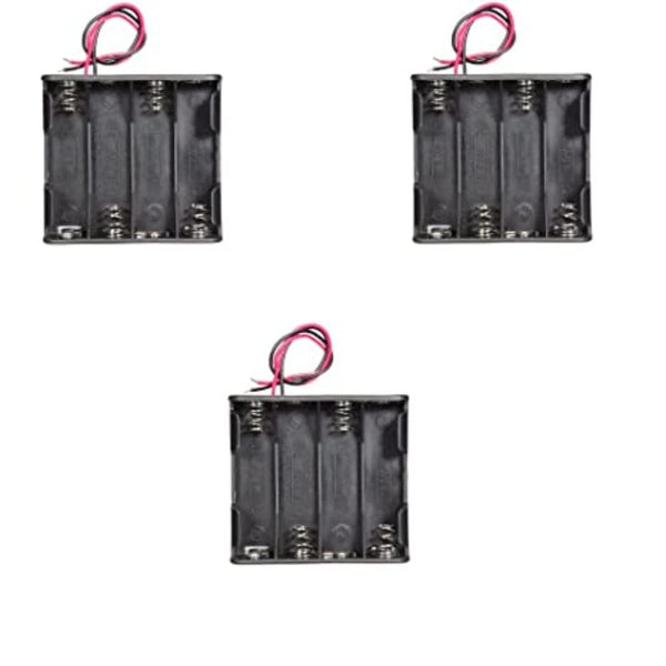 4 x AA Battery Holder Box, Without Cover (3 pcs).