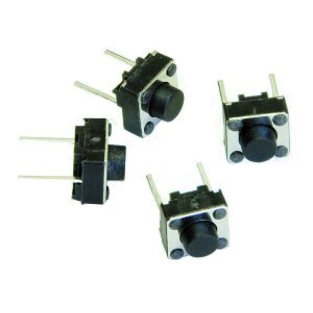 2 Pin Tactile Switch Micro Mini - Push to ON button (10 pcs) | Robodo