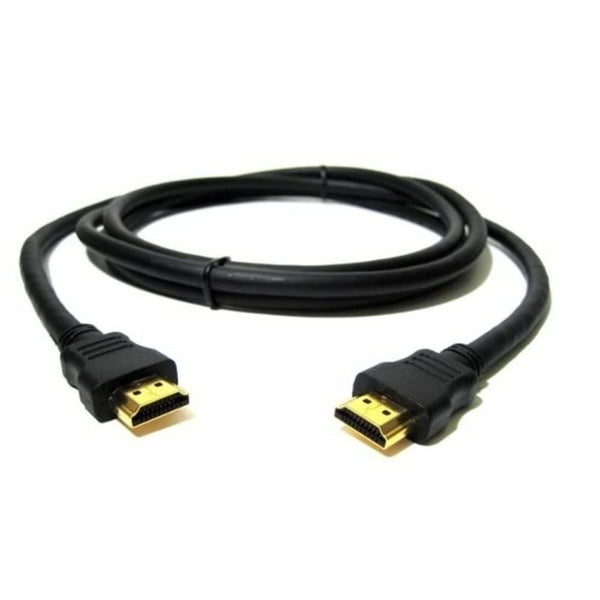 HDMI to HDMI Cable 1.8 Meter Round High-Quality Copper-Clad Steel Black.