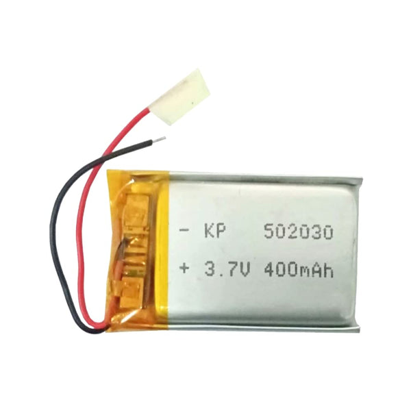 3.7V 400mAH (Lithium Polymer) Lipo Rechargeable Battery Model KP-502030.
