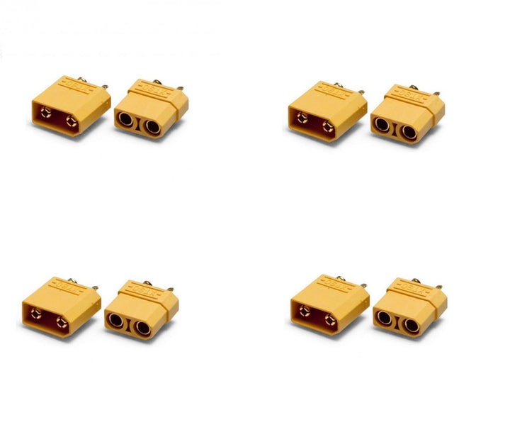 XT90 Male-Female Connector pair with Housing (4sets).