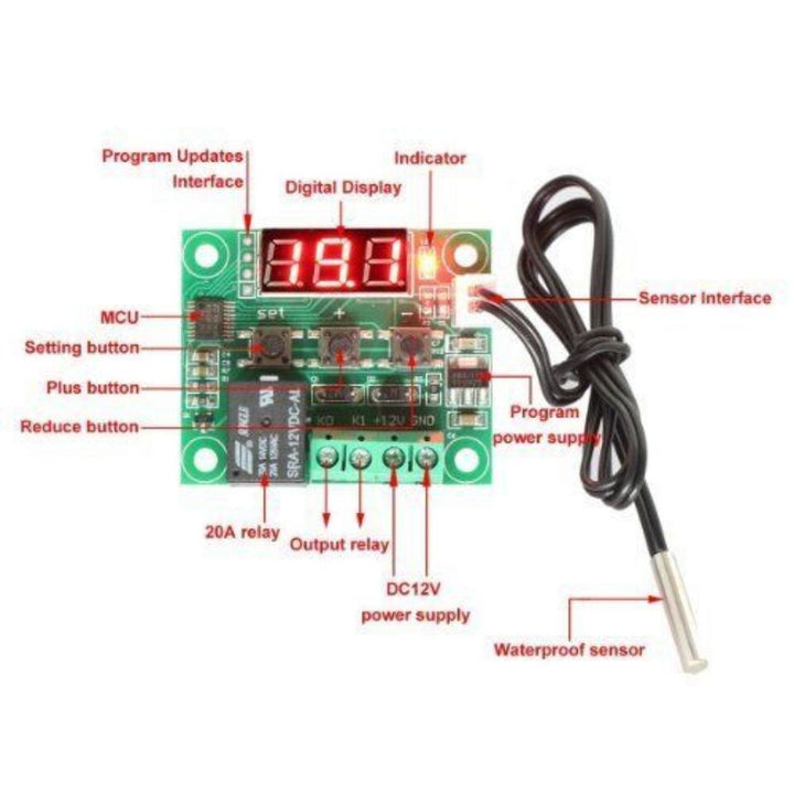 W1209 -50~100 digital temperature controller thermostat switch 12V with sensor