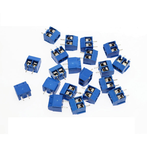 15pcs x 2 Pin 5 mm Pitch PBT Connector Mount Screw PCB Terminal Block Connector 300V 10A Green.