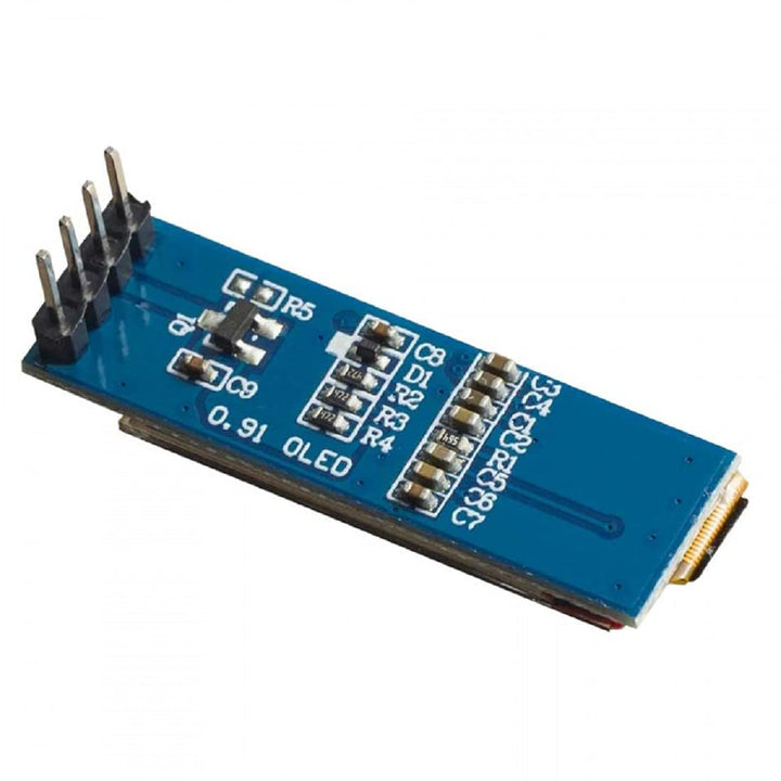 0.91 inch 128×32 Blue OLED Display Module with I2C/IIC Serial Interface.