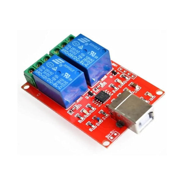2 Channel 5V Relay Module Non-Drive USB Control Switching Module 10A 250V.