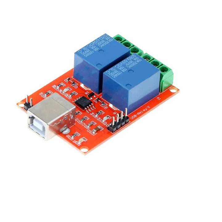 2 Channel 5V Relay Module Non-Drive USB Control Switching Module 10A 250V.