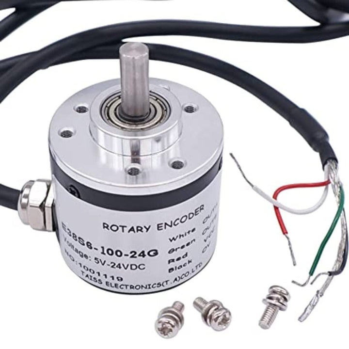 Two Phase Encoder AB 2 Phase Incremental Rotary Encoder 100P/R DC 5-24v Wide Voltage ...