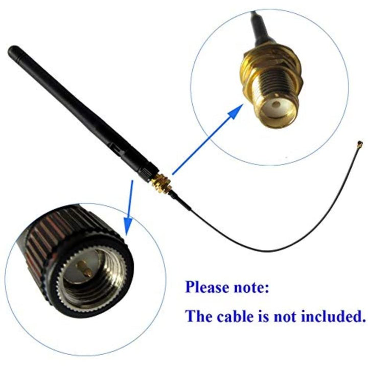 3dBi 2.4GHz Wireless Rubber Aerial Omni-Directional WiFi Antenna SMA Male Connector for Wireless Network Router.
