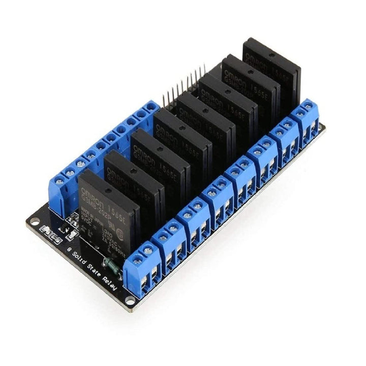 5V 2A 8-Channel SSR G3MB-202P Solid State Relay Module (Low level Trigger).