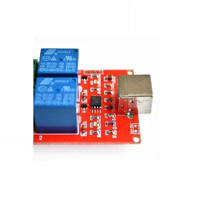 2 Channel 5V Relay Module Non-Drive USB Control Switching Module 10A 250V.