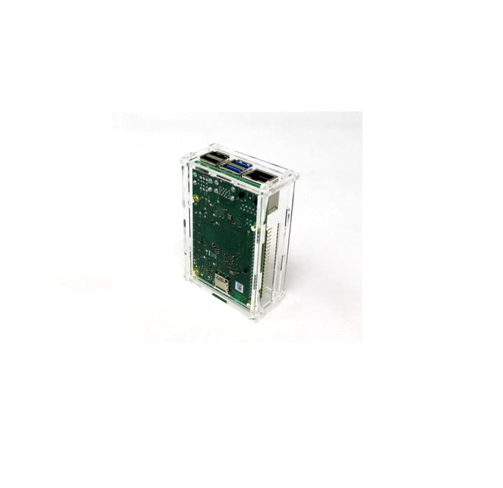 Raspberry pi 4 case - acrylic clear, Ports Access for Model B, Pi 4B, Pi 4, Camera and Ports.