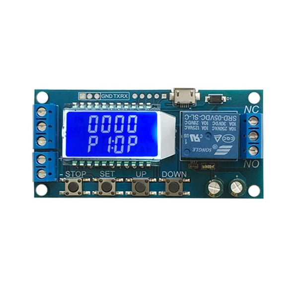 XY-LJ02 6-30V Micro USB, Digital LCD Display Time, Delay Relay Module, Control Timer Switch, Trigger Cycle Timing.