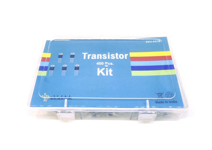 Eklektik 400pcs Transistor TO-92 Kit Including 20 Values (2N2222A 2N2907A 2N3904 2N3906 2N5551 2N5401 S8050 S8550 A1015 C1815 A42 A92 A733 C945 S9014 BC327B BC337B BC547B BC557B 2N7000) Each 20pcs.